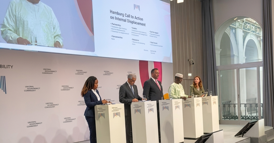 تشاد من هامبورغ: أزمة النزوح تضغط على الموارد ومطالبات بتعبئة دولية لدعم الاستجابة الإنسانية والتنموية